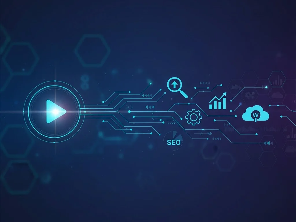 haceme una imagen horizontal para blog:



SEO en videos. No debe tener texto


